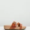 Vionic Rio Platform Sandals Brown Woven