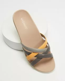 Vionic Dava Slide Sandals Light Grey -Sandals Sales Shop http3A2F2Fstatic.theiconic.com .au2Fp2Fvionic 2048 6007231 3