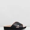 Vionic Hayden Platform Slides Black