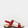 Vionic Farra Backstrap Sandals Red Patent