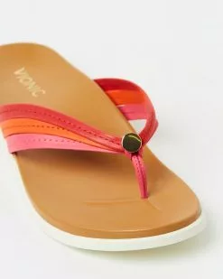 Vionic Catalina Toe Post Sandals Pink & Red -Sandals Sales Shop http3A2F2Fstatic.theiconic.com .au2Fp2Fvionic 4679 751476 4