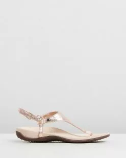 Vionic Kirra Backstrap Sandals Rose Gold