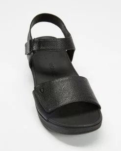 Vionic Raz Metallic Wedge Sandals Black -Sandals Sales Shop http3A2F2Fstatic.theiconic.com .au2Fp2Fvionic 8733 4036121 3