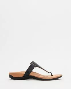 Vionic Wanda T-Strap Sandals Black