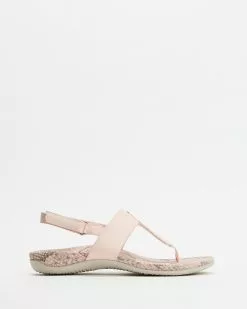 Vionic Tala T-Strap Sandals Pale Blush