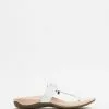 Vionic Amaya Toe Post Sandals White