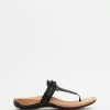 Vionic Amaya Toe Post Sandals Black