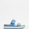 Vionic Brandie Flatform Slide Sandals Azure