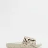 Vionic Keira Slide Sandals Snake Cream