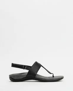 Vionic Tala T-Strap Sandals Black