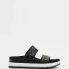 Vionic Brandie Flatform Slide Sandals Black