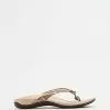 Vionic Bella Toe Post Sandals Giraffe Brownie