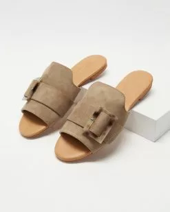 Walnut Melbourne Meadow Slides Tan