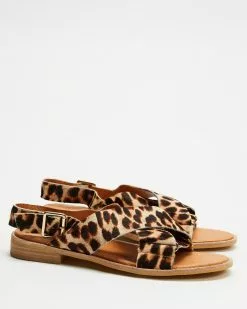 Walnut Melbourne Emelie Leather Sandals Sandy Leopard Pony -Sandals Sales Shop http3A2F2Fstatic.theiconic.com .au2Fp2Fwalnut melbourne 7703 7965821 5