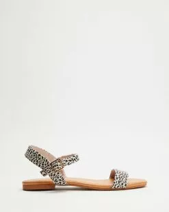 Walnut Melbourne Moby Sandals Tan Leopard