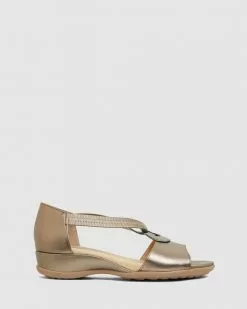 Wide Steps Caroline PEWTER METALLIC