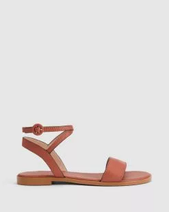 Witchery Astrid Leather Sandal Burnt Orange