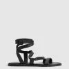 Witchery Maci Leather Sandal Black