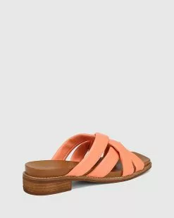 Wittner Lacey Leather Square Toe Slides Orange -Sandals Sales Shop http3A2F2Fstatic.theiconic.com .au2Fp2Fwittner 0320 3596051 4