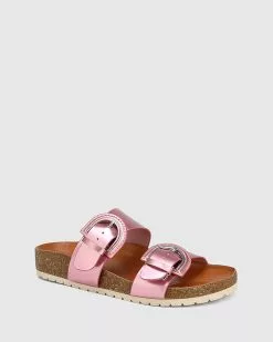 Wittner Anaco Leather Double Strap Cork Slides Pink -Sandals Sales Shop http3A2F2Fstatic.theiconic.com .au2Fp2Fwittner 0327 9465941 2
