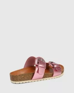 Wittner Anaco Leather Double Strap Cork Slides Pink -Sandals Sales Shop http3A2F2Fstatic.theiconic.com .au2Fp2Fwittner 0331 9465941 4