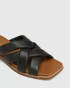 Wittner Lacey Leather Square Toe Slides Black -Sandals Sales Shop http3A2F2Fstatic.theiconic.com .au2Fp2Fwittner 0341 2596051 3
