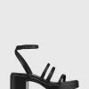 Wittner Kathryn Leather Strappy Sandals Black