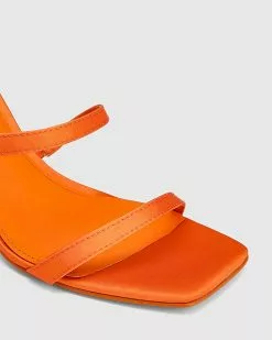 Wittner Renai Recycled Satin Strappy Sandals Orange -Sandals Sales Shop http3A2F2Fstatic.theiconic.com .au2Fp2Fwittner 0607 3609441 3