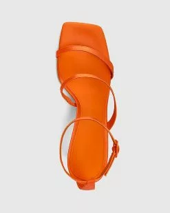 Wittner Renai Recycled Satin Strappy Sandals Orange -Sandals Sales Shop http3A2F2Fstatic.theiconic.com .au2Fp2Fwittner 0612 3609441 5