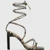 Wittner Risilla Leather Strappy Sandals Prints