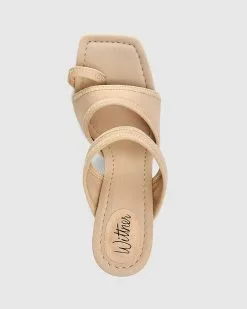 Wittner Renner Recycled Neoprene Textile Stiletto Heel Sandals Beige -Sandals Sales Shop http3A2F2Fstatic.theiconic.com .au2Fp2Fwittner 0749 7278351 5