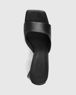 Wittner Ralina Leather Angular Heel Sandals Black -Sandals Sales Shop http3A2F2Fstatic.theiconic.com .au2Fp2Fwittner 2945 0008341 5