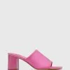 Wittner Katoka Recycled Neoprene Block Heel Sandals Pink