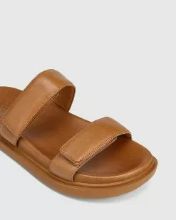 Wittner Arbory Leather Double Strap Slides Tan -Sandals Sales Shop http3A2F2Fstatic.theiconic.com .au2Fp2Fwittner 3472 2783741 3