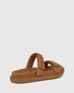 Wittner Arbory Leather Double Strap Slides Tan -Sandals Sales Shop http3A2F2Fstatic.theiconic.com .au2Fp2Fwittner 3475 2783741 4