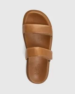 Wittner Arbory Leather Double Strap Slides Tan -Sandals Sales Shop http3A2F2Fstatic.theiconic.com .au2Fp2Fwittner 3478 2783741 5