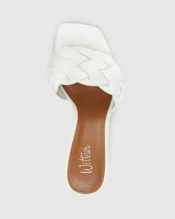 Wittner Combs Woven Leather Stiletto Heel Sandals White -Sandals Sales Shop http3A2F2Fstatic.theiconic.com .au2Fp2Fwittner 3540 3750611 5