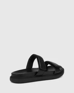 Wittner Arbory Leather Double Strap Slides Black -Sandals Sales Shop http3A2F2Fstatic.theiconic.com .au2Fp2Fwittner 3554 0783741 4