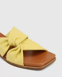 Wittner Lotto Leather Square Toe Slides Yellow -Sandals Sales Shop http3A2F2Fstatic.theiconic.com .au2Fp2Fwittner 3679 5819741 3