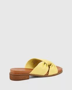 Wittner Lotto Leather Square Toe Slides Yellow -Sandals Sales Shop http3A2F2Fstatic.theiconic.com .au2Fp2Fwittner 3681 5819741 4