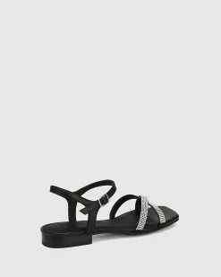 Wittner Aliyah Leather Diamante Trim Sandals Black -Sandals Sales Shop http3A2F2Fstatic.theiconic.com .au2Fp2Fwittner 3796 0596051 4