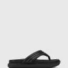 Wittner Avivah Leather Thong Sandals Black