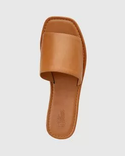 Wittner Barron Leather Flat Slides Tan -Sandals Sales Shop http3A2F2Fstatic.theiconic.com .au2Fp2Fwittner 4586 0840021 5
