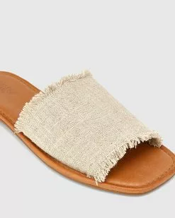 Wittner Barron Linen Flat Slides Beige -Sandals Sales Shop http3A2F2Fstatic.theiconic.com .au2Fp2Fwittner 4595 4218911 3