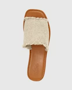 Wittner Barron Linen Flat Slides Beige -Sandals Sales Shop http3A2F2Fstatic.theiconic.com .au2Fp2Fwittner 4600 4218911 5