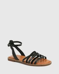 Wittner Cayenne Multi Leather Flat Strappy Sandals Black -Sandals Sales Shop http3A2F2Fstatic.theiconic.com .au2Fp2Fwittner 5015 7129221 2
