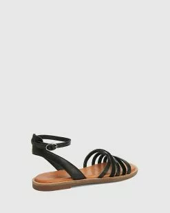 Wittner Cayenne Multi Leather Flat Strappy Sandals Black -Sandals Sales Shop http3A2F2Fstatic.theiconic.com .au2Fp2Fwittner 5022 7129221 4