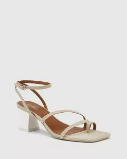 Wittner Kaiya Linen Strappy Sculptured Heel Sandals Beige -Sandals Sales Shop http3A2F2Fstatic.theiconic.com .au2Fp2Fwittner 5121 2463121 2