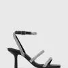 Wittner Chill Leather Diamante Straps Sandals Black
