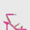 Wittner Chill Leather Diamante Straps Sandals Pink